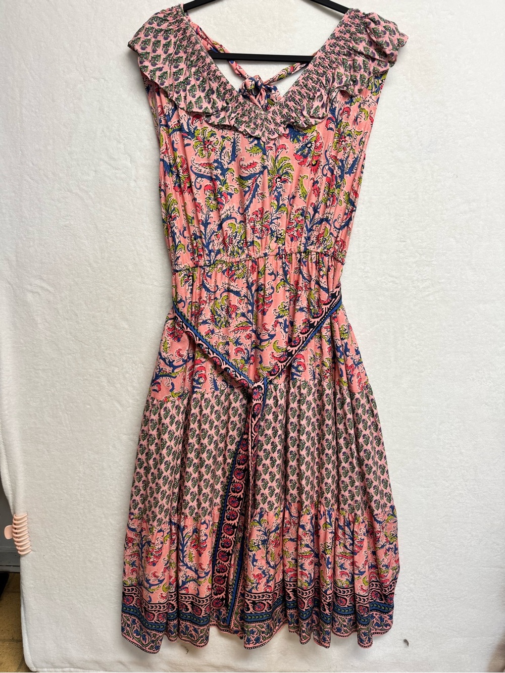 FARMERS MARKET Boho Peasant Maxi Dress XL Italian Countryside Romantic